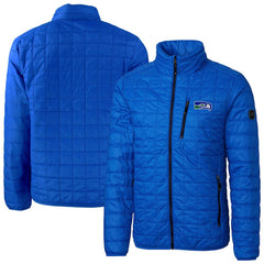 Seattle Seahawks Cutter & Buck Big & Tall Rainier PrimaLoft Eco Insulated Full-Zip Puffer Jacket Royal