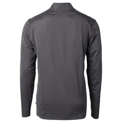 Minnesota Vikings Cutter & Buck Big & Tall Virtue Eco Pique Micro Stripe Tri-Blend Quarter-Zip Jacket Black