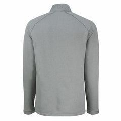 Denver Broncos Cutter & Buck Peshastin Eco Fleece Tri-Blend Raglan Recycled Quarter-Zip Jacket Heather Gray