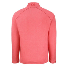 Kansas City Chiefs Cutter & Buck Peshastin Eco Fleece Tri-Blend Raglan Recycled Quarter-Zip Jacket Heather Red