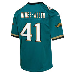 Nike Josh Hines-Allen Jacksonville Jaguars Youth Alternate 2 Prowler Throwback Game Jersey Teal