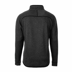 Detroit Lions Cutter & Buck Big & Tall Mainsail Sweater-Knit Raglan Half-Zip Jacket Heather Charcoal