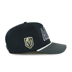 Vegas Golden Knights '47 Dropshadow Rope Hitch Adjustable Hat - Black/Charcoal - NHL 202096300