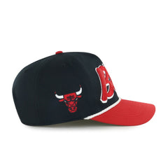 Chicago Bulls '47 Dropshadow Rope Hitch Adjustable Hat Black/Red | 47 brand US