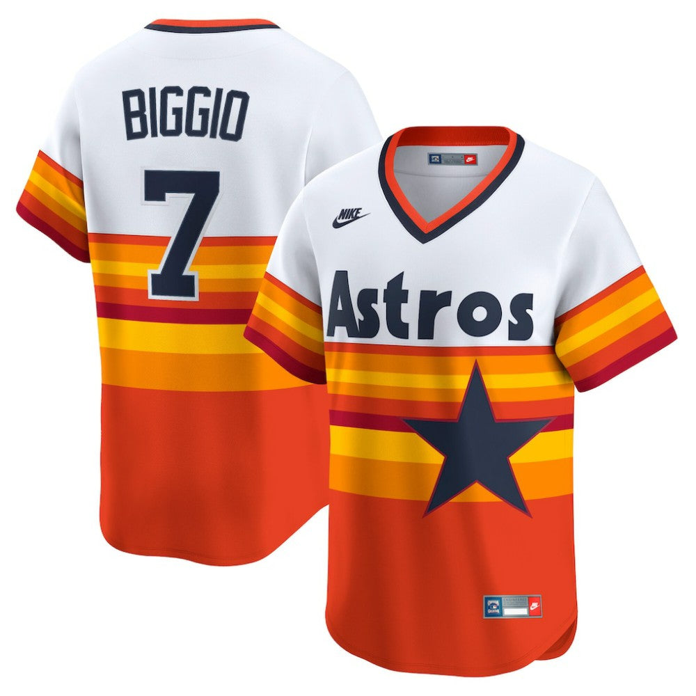 Craig Biggio Houston Astros Nike Throwback Cooperstown Collection Limited Player Jersey - White - Nike on Sale