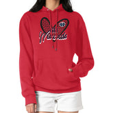 Washington Wizards G-III 4Her by Carl Banks Women's Leopard Heart Graphic Fleece Pullover Hoodie Red