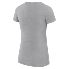 Indiana Pacers G-III 4Her by Carl Banks Women's Super-Slim Fit Lightweight Leopard Heart T-Shirt Heather Gray
