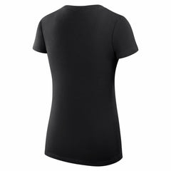 Sacramento Kings G-III 4Her by Carl Banks Women's Super-Slim Fit Lightweight Leopard Heart V-Neck T-Shirt Black