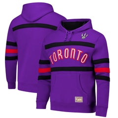 Toronto Raptors Hardwood Classics Nights Head Coach Pullover Hoodie Purple | Mitchell & Ness discount