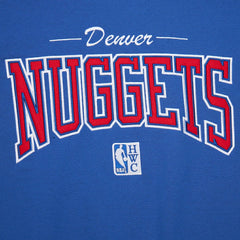 Denver Nuggets Hardwood Classics There & Back 2.0 Vintage Pullover Sweatshirt for sale Royal | Mitchell & Ness outlet
