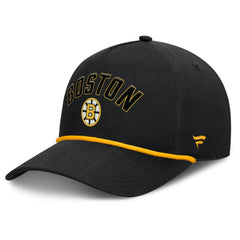 Boston Bruins Fanatics Decades Collection A-Frame Rope Adjustable Hat - Black - NHL 202097344