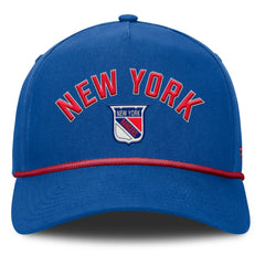 New York Rangers Fanatics Decades Collection A-Frame Rope Adjustable Hat - Royal - NHL 202097348