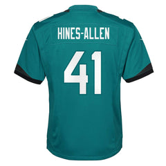 Nike Josh Hines-Allen Jacksonville Jaguars Youth Game Jersey Teal