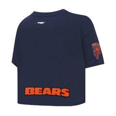 Caleb Williams Chicago Bears Pro Standard Women's Player Name & Number Cropped Boxy T-Shirt Navy