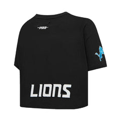 Amon-Ra St. Brown Detroit Lions Pro Standard Women's Player Name & Number Cropped Boxy T-Shirt Black