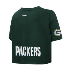 Jordan Love Green Bay Packers Pro Standard Women's Player Name & Number Cropped Boxy T-Shirt Green