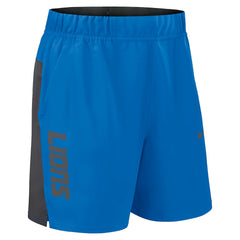 Nike Detroit Lions Woven Victory Dri-FIT Shorts Blue