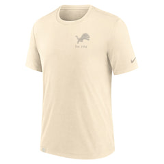 Nike Detroit Lions Glory Tri-Blend T-Shirt Cream
