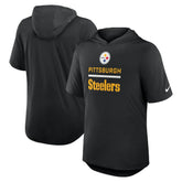 Nike Pittsburgh Steelers Lockup Tri-Blend Hoodie T-Shirt Black