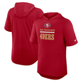 Nike San Francisco 49ers Lockup Tri-Blend Hoodie T-Shirt Scarlet