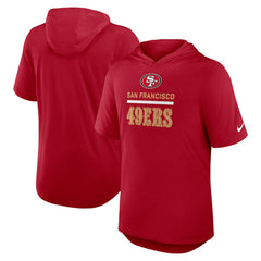Nike San Francisco 49ers Lockup Tri-Blend Hoodie T-Shirt Scarlet