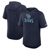 Nike Tennessee Titans Lockup Tri-Blend Hoodie T-Shirt Navy