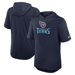 Nike Tennessee Titans Lockup Tri-Blend Hoodie T-Shirt Navy