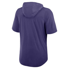 Nike Baltimore Ravens Lockup Tri-Blend Hoodie T-Shirt Purple