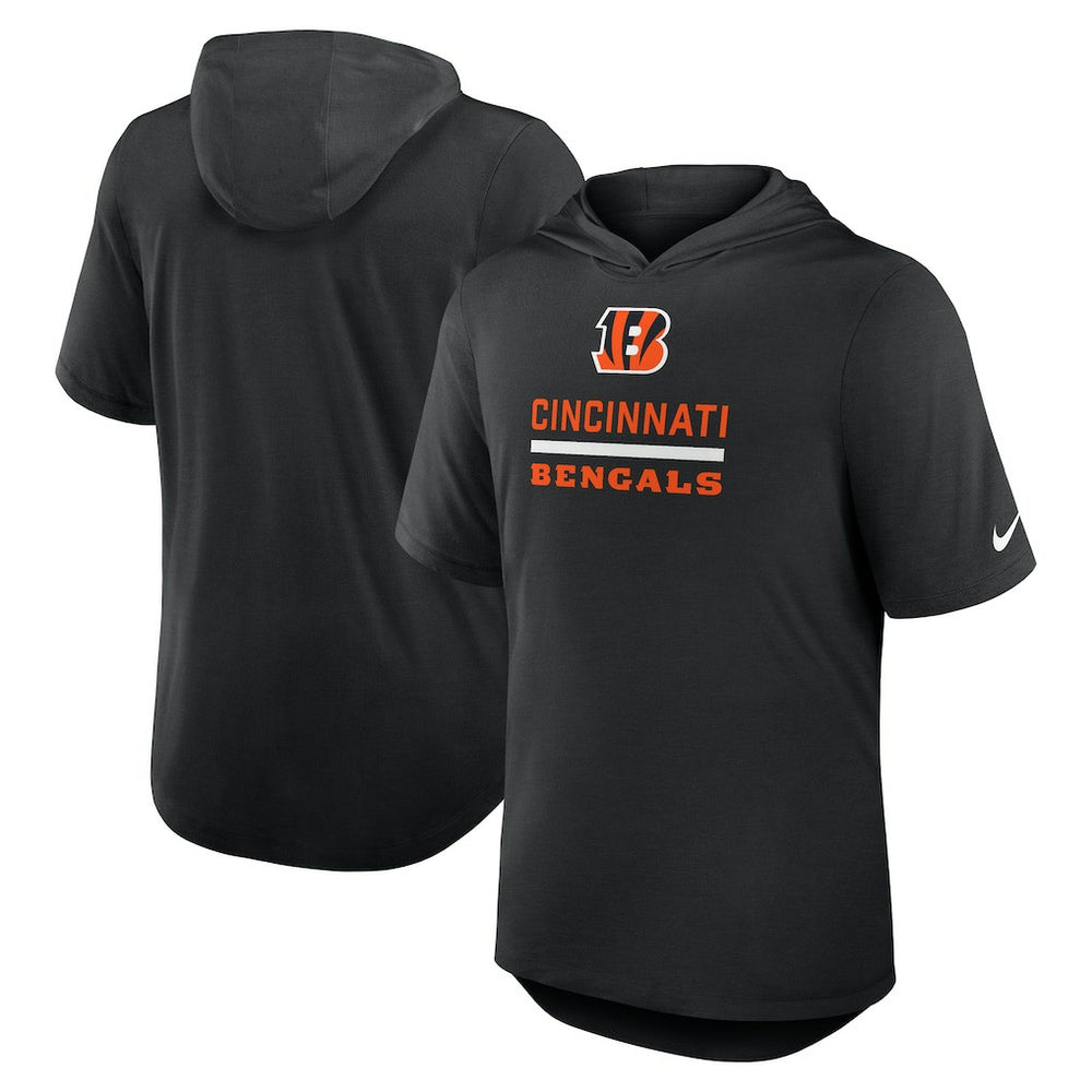 Nike Cincinnati Bengals Lockup Tri-Blend Hoodie T-Shirt Black