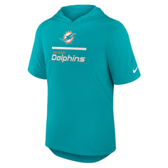 Nike Miami Dolphins Lockup Tri-Blend Hoodie T-Shirt Aqua