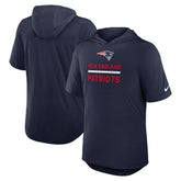 Nike New England Patriots Lockup Tri-Blend Hoodie T-Shirt Navy