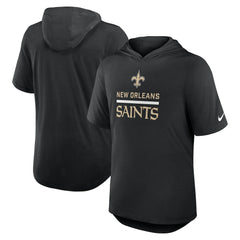 Nike New Orleans Saints Lockup Tri-Blend Hoodie T-Shirt Black