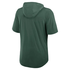 Nike Green Bay Packers Lockup Tri-Blend Hoodie T-Shirt Green