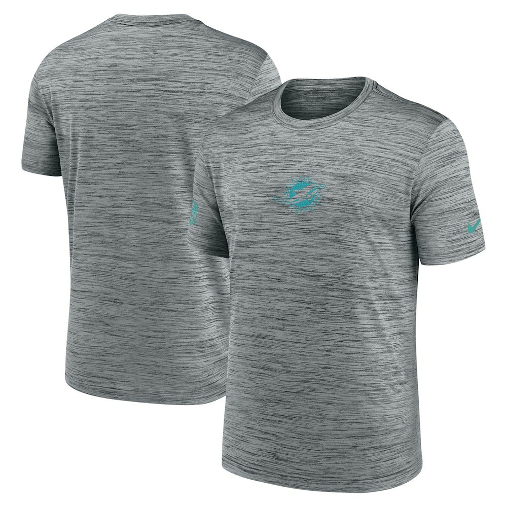 Nike Miami Dolphins Sideline Velocity Dri-FIT T-Shirt - Gray