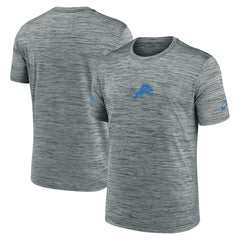 Nike Detroit Lions Sideline Velocity Dri-FIT T-Shirt - Gray