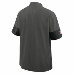 Nike Tampa Bay Buccaneers Sideline Short Sleeve Quarter-Zip Dri-FIT Coach Jacket Pewter