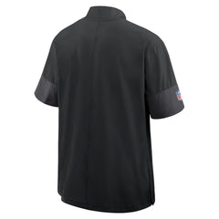 Nike Minnesota Vikings Sideline Short Sleeve Quarter-Zip Dri-FIT Coach Jacket Black