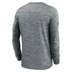 Nike Detroit Lions Sideline Velocity Performance Long Sleeve T-Shirt - Gray