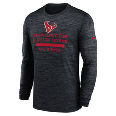 Nike Houston Texans Sideline Velocity Performance Long Sleeve T-Shirt - Navy