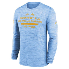 Nike Los Angeles Chargers Sideline Velocity Performance Long Sleeve T-Shirt - Powder Blue