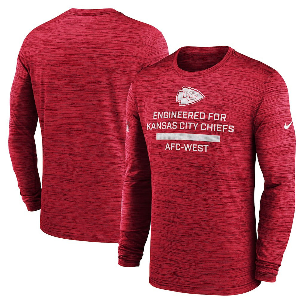 Nike Kansas City Chiefs Sideline Velocity Performance Long Sleeve T-Shirt - Red