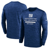 Nike New York Giants Sideline Velocity Performance Long Sleeve T-Shirt - Royal