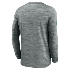 Nike Philadelphia Eagles Sideline Velocity Performance Long Sleeve T-Shirt - Gray