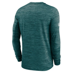 Nike Philadelphia Eagles Sideline Velocity Performance Long Sleeve T-Shirt - Midnight Green