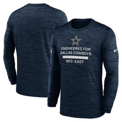 Nike Dallas Cowboys Sideline Velocity Performance Long Sleeve T-Shirt - Navy