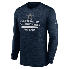 Nike Dallas Cowboys Sideline Velocity Performance Long Sleeve T-Shirt - Navy