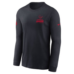 Nike Houston Texans Sideline Dri-FIT Long Sleeve T-Shirt Navy