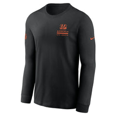 Nike Cincinnati Bengals Sideline Dri-FIT Long Sleeve T-Shirt Black