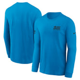 Nike Carolina Panthers Sideline Dri-FIT Long Sleeve T-Shirt Blue