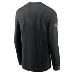 Nike New Orleans Saints Sideline Dri-FIT Long Sleeve T-Shirt Black